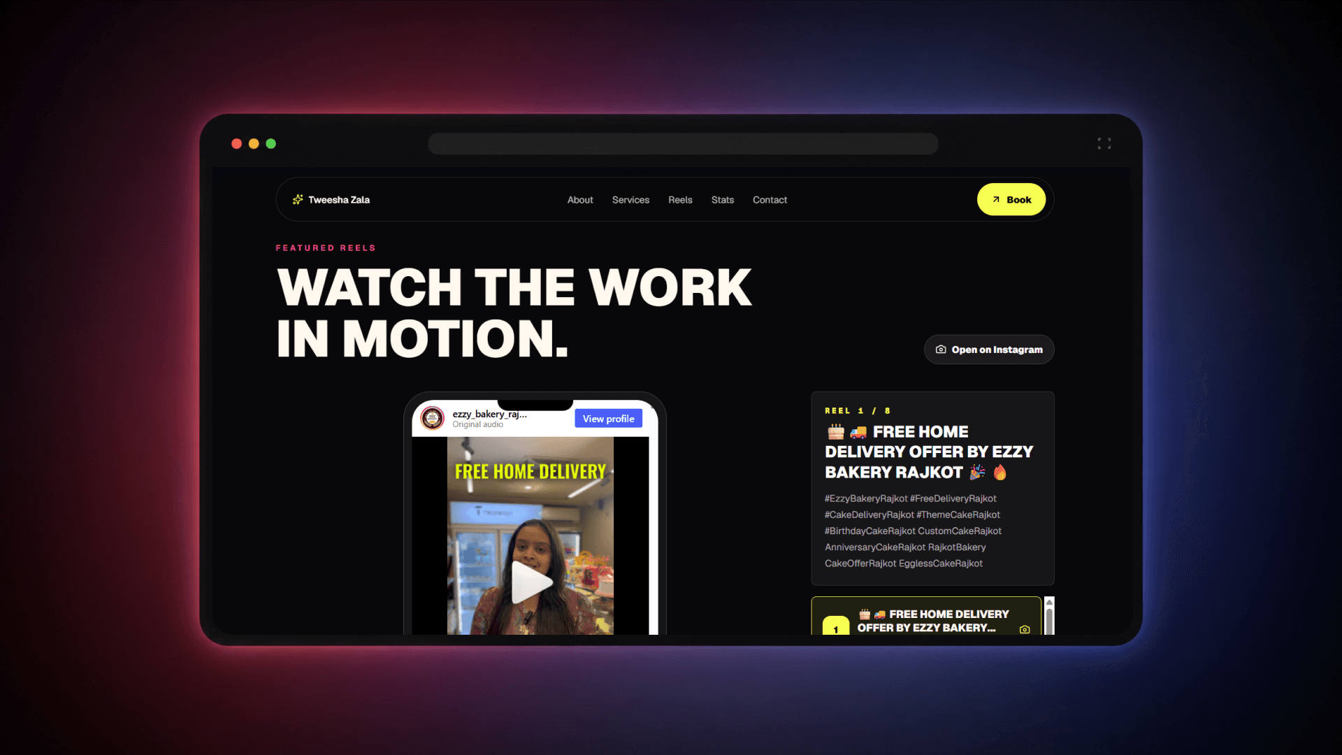 Tweesha Zala — Content Creator Portfolio screenshot 6
