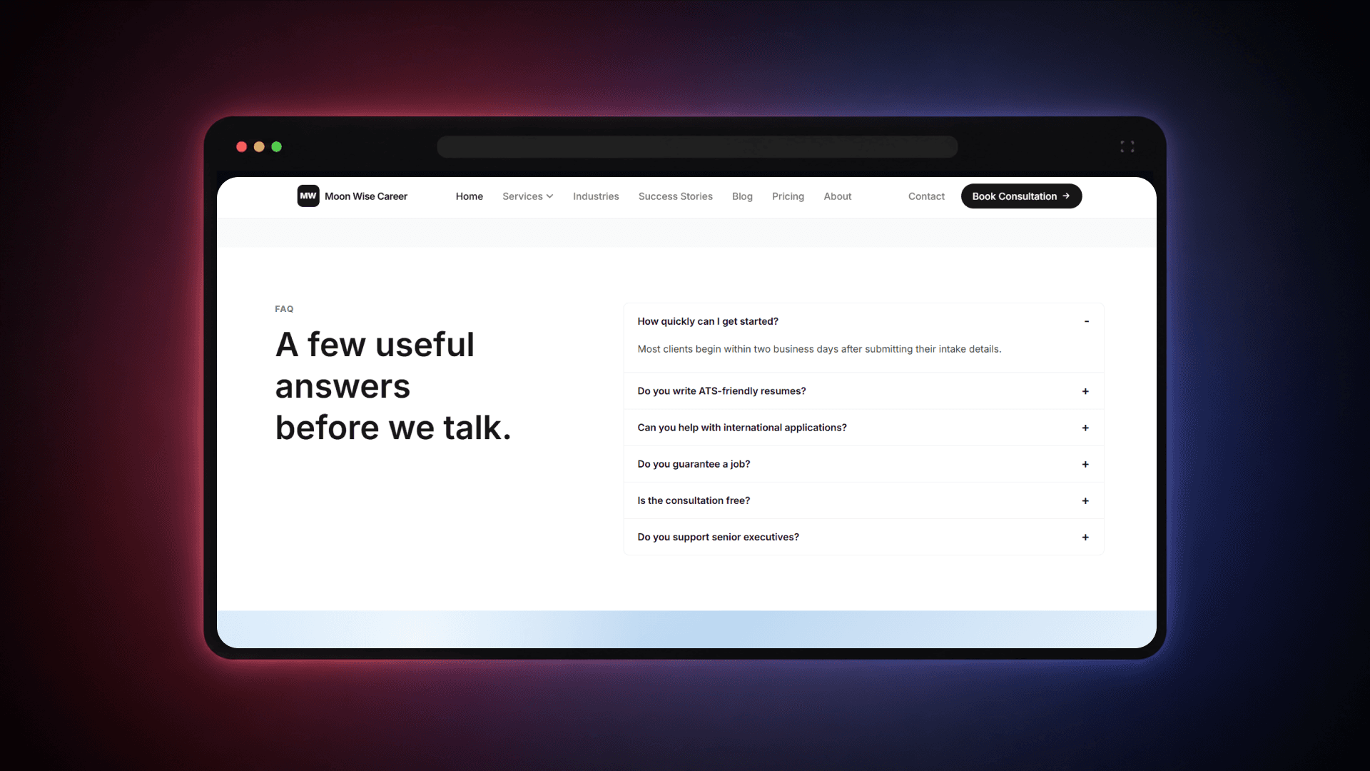 MoonWiseCareer screenshot 5