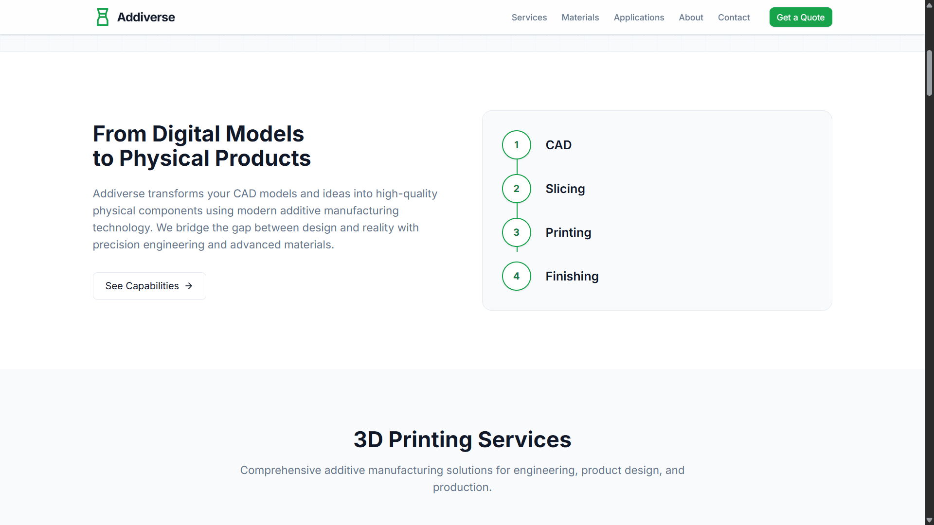 Addiverse — 3D Printing & Manufacturing screenshot 1