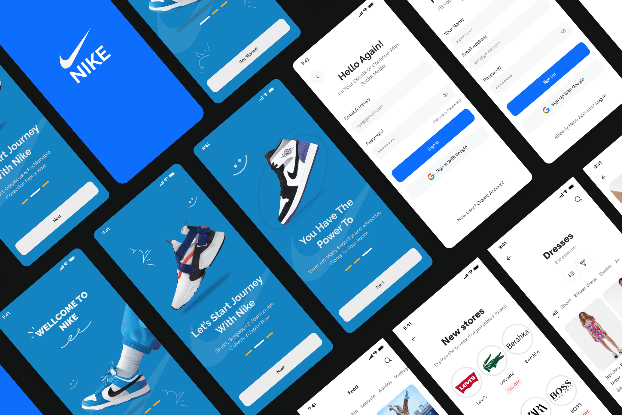 Nike E-Commerce App UI screenshot 1