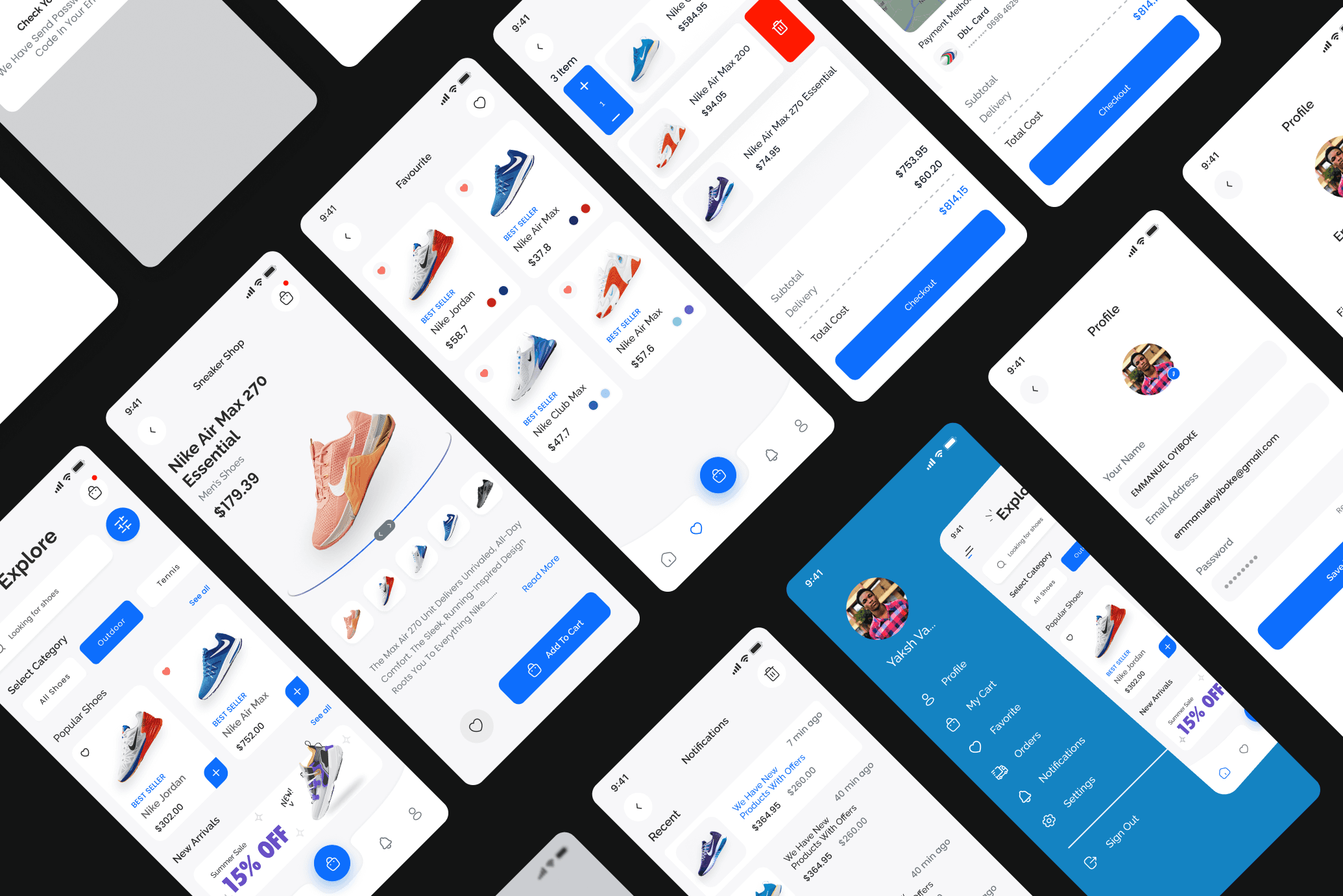 Nike E-Commerce App UI screenshot 2