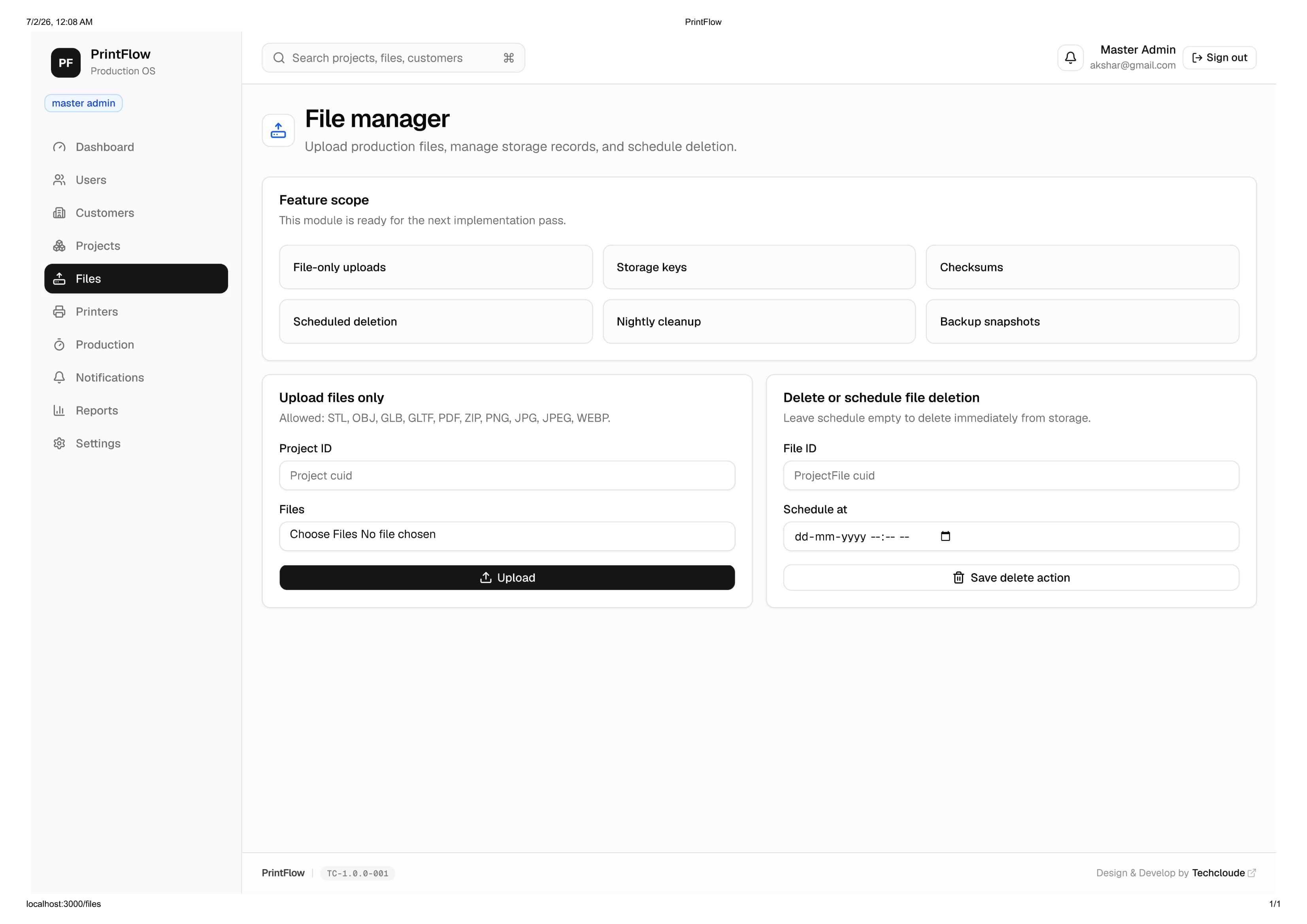 PrintFlow – 3D Printing Production Management System screenshot 4
